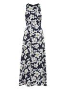 Banana Republic Womens Petite Floral Fit-and-flare Maxi Dress Floral Size 4