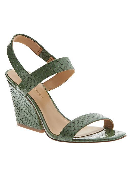 Banana Republic Emilia Heeled Sandal Size 10 - Green