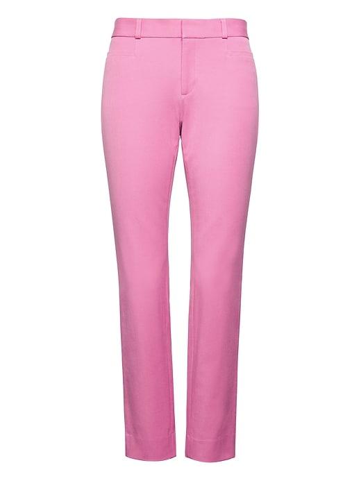 Banana Republic Womens Petite Sloan Skinny-fit Solid Ankle Pant Pink Size 6