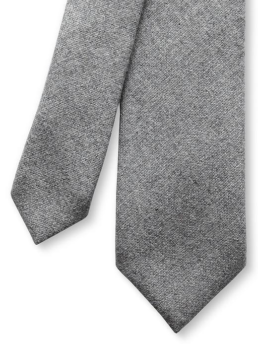 Banana Republic Flannel Skinny Tie - Light Grey