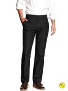 Banana Republic Womens Factory Tailored Fit Dress Pant Size 35w 32l - Black
