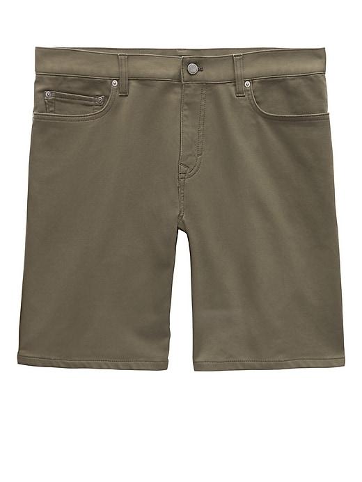 Banana Republic Mens 9 Traveler Aiden Slim Short Bracken Olive Size 27w