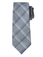 Banana Republic Mens Neil Plaid Nanotex Tie Ocean Surf Size One Size