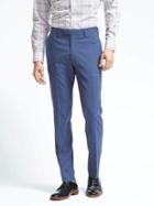 Banana Republic Mens Slim Nanotex Stretch Wool Dress Pant - Navy