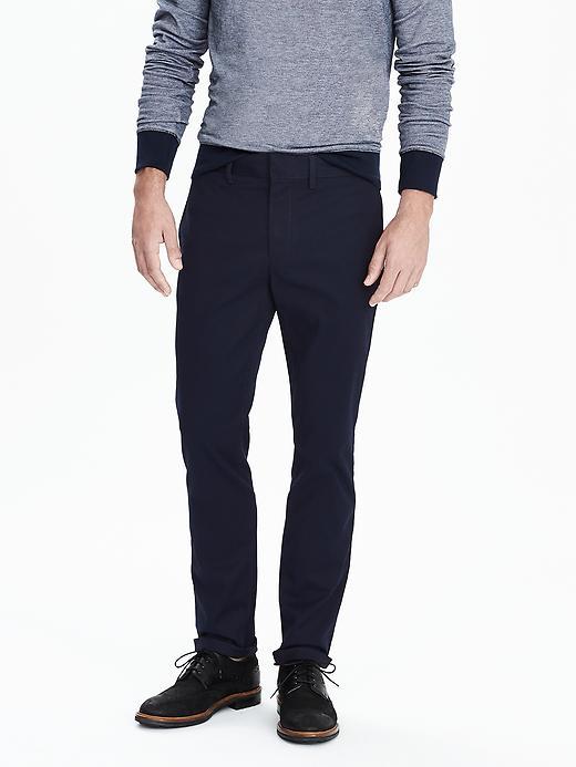 Banana Republic Mens Fulton Stretch Chino Size 32w 36l Tall - Navy