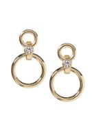 Banana Republic Womens Delicate Ring Frontal Hoop Earring Gold Size One Size