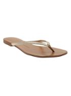 Banana Republic Ryan Flip Flop Size 10 - Pale Gold