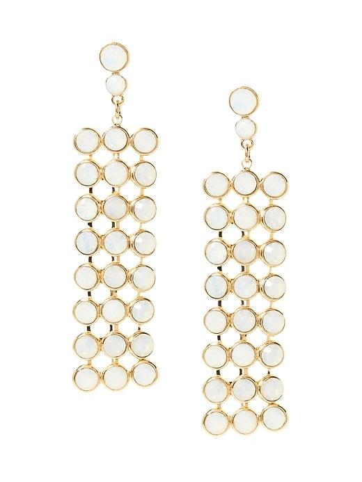 Banana Republic Womens Opal Stone Chandelier Earring Opal Size One Size