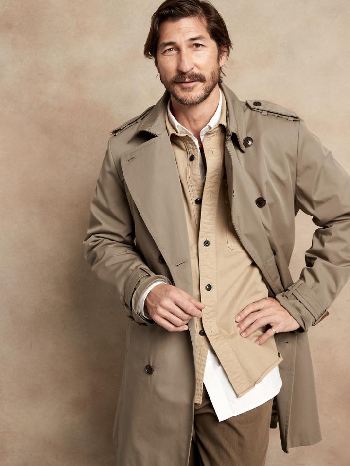 Water-resistant Trench Coat