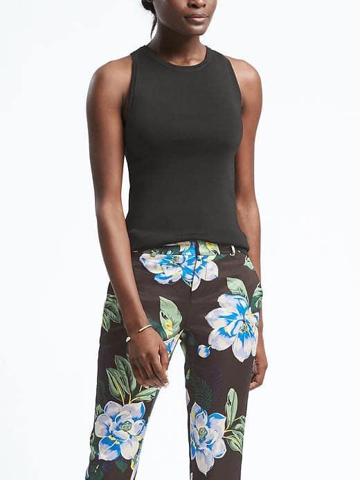 Banana Republic Womens Shine Tank - Black