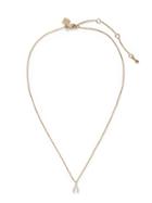 Banana Republic Womens Pave Wishbone Pendant Necklace Gold Size One Size