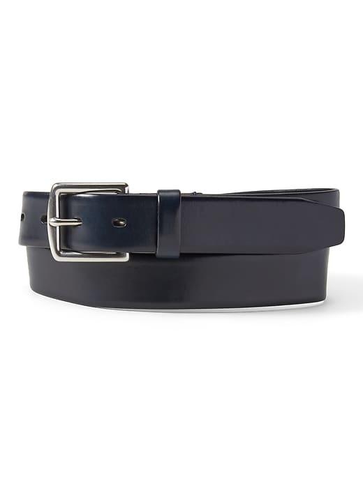 Banana Republic Mens Italian Leather Belt Navy Blue Size 30