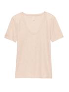 Banana Republic Womens Supima Cotton V-neck T-shirt Silver Flash Size M