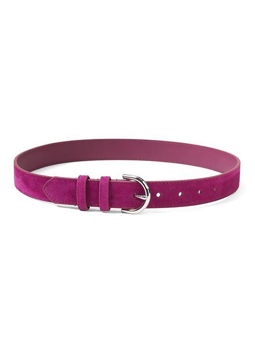 Banana Republic Suede Trouser Belt - Hot Violet