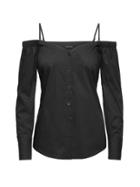 Banana Republic Womens Super-stretch Off-the-shoulder Top Black Size 20