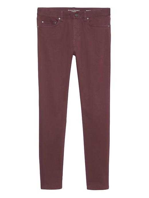 Banana Republic Mens Skinny Traveler Pant Blackberry Wine Size 26w