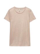 Banana Republic Womens Supima Cotton Crew-neck T-shirt Metallic Copper Size M