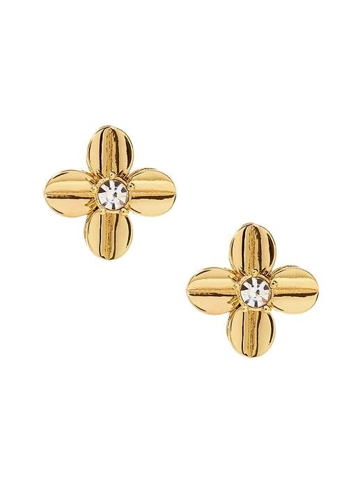 Banana Republic Womens Metal Flower Stud Earring Gold Size One Size