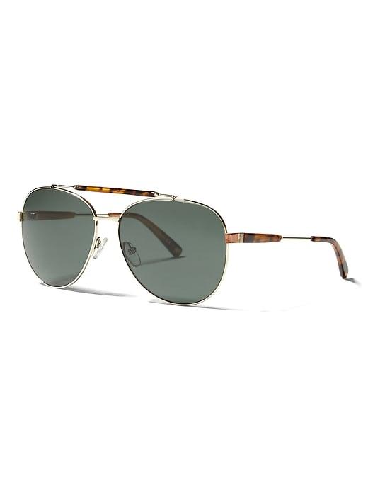 Banana Republic Mens Weston Sunglasses Dark Havana Size One Size