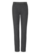 Banana Republic Womens Sloan Skinny-fit Brushed Bi-stretch Pant Charcoal Size 12