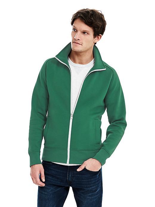 Banana Republic Mens Performance Track Jacket Size L Tall - Green
