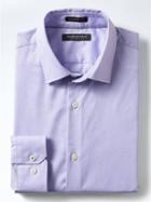 Banana Republic Mens Camden Fit Supima Cotton Dobby Shirt - Lilac Lotus