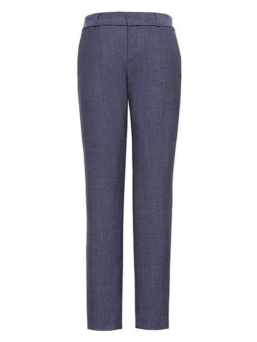 Banana Republic Womens Avery Straight-fit Lightweight Wool Pant Navy Size 14