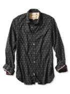 Banana Republic Mens Heritage Floral Print Shirt Size L Tall - Black Rose