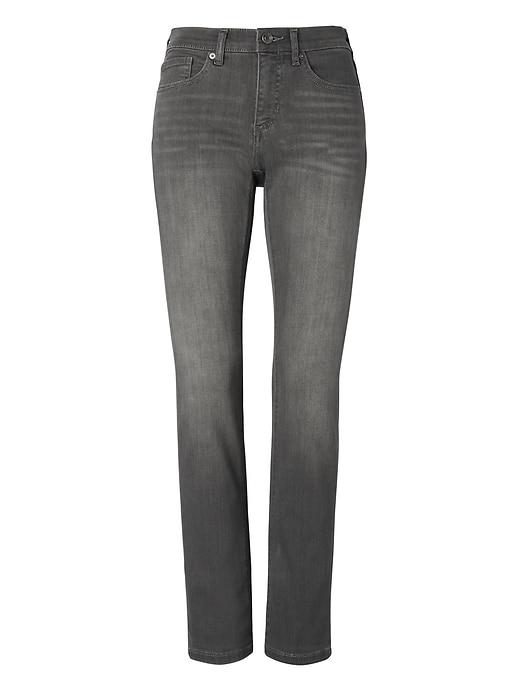 Banana Republic Womens Slim-straight Gray Wash Jean Dark Gray Size 27