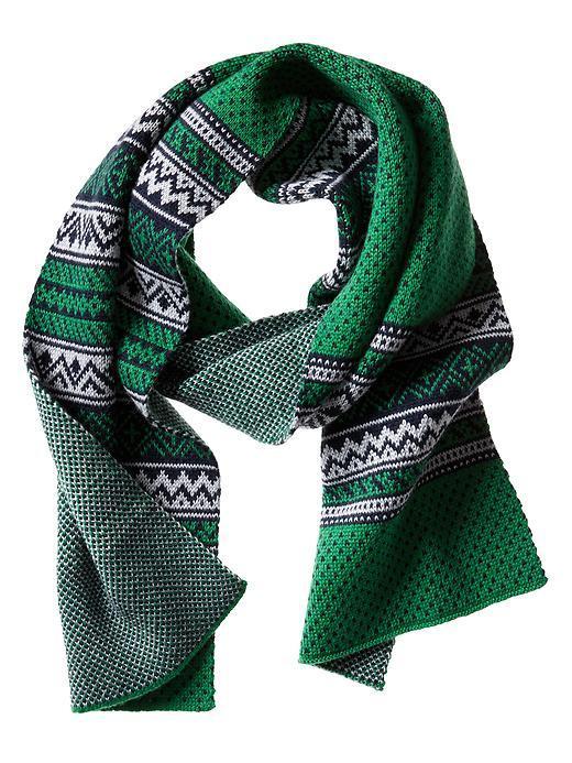 Banana Republic Alpine Jacquard Scarf - Jade