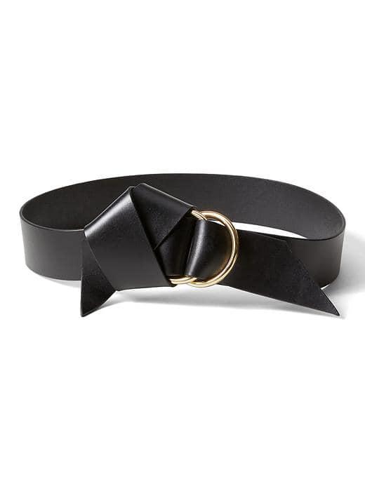 Banana Republic Womens Fixed Knot Belt - Black