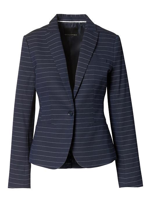 Banana Republic Classic Fit Pinstripe Blazer - Navy Pinstripe