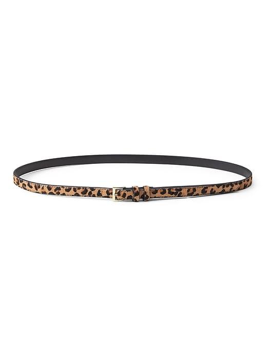 Banana Republic Womens Haircalf Skinny Trouser Belt Camel Size M
