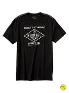 Banana Republic Mens Factory Crew-neck Graphic Tee Black Size M