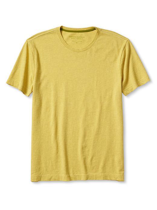 Banana Republic Soft Wash Tee Size L Tall - Gold Lichen