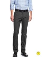 Banana Republic Factory Tailored Slim Fit Non Iron Chino - Grey Melange