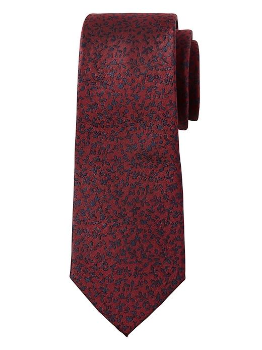 Banana Republic Tossed Floral Silk Nanotex Tie