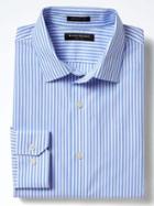 Banana Republic Mens Grant Fit Non Iron Poplin Shirt - Comet Blue