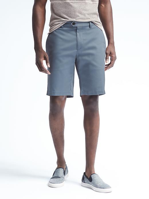 Banana Republic Mens Aiden Luxe Stretch Short - Stormy Blue