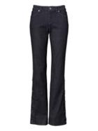 Banana Republic Womens Logan Fit Denim Button Side Pants - Rinse