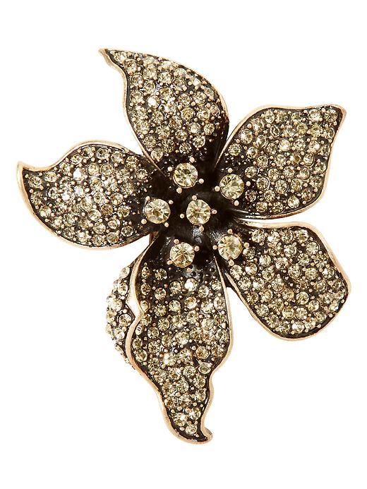 Banana Republic Flower Brooch Size One Size - Gold