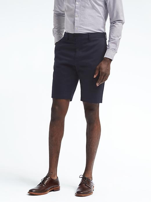Banana Republic Mens Aiden Luxe Stretch Short - Navy