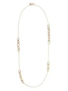 Banana Republic Womens Elongated Links Layer Necklace Gold Size One Size