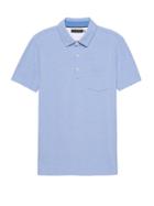 Banana Republic Mens Don';t-sweat-it Polo Shirt Ocean Surf Blue Size M