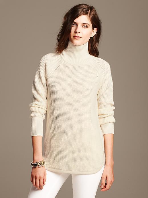 Banana Republic Waffle Knit Pullover - Cocoon
