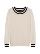 Banana Republic Womens Cotton-blend Crew-neck Sweater Ivory Size Xs