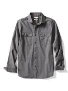Banana Republic Mens Heritage Grant Fit Army Shirt - Charcoal