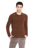 Banana Republic Mens Merino Wool Pullover Crew - Brick