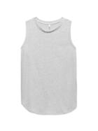 Banana Republic Womens Curved-hem Linen Blend Tank Silver Lake Size L