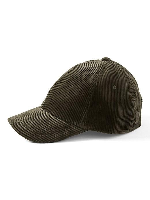 Banana Republic Mens Corduroy Logo Baseball Cap Olive Size S/m